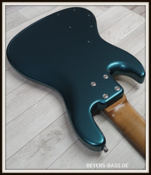 Sadowsky Custom Shop 21-Fret Vintage J/J Bass 5, Solid Vintage Teal Green Metallic, 2nd Hand
